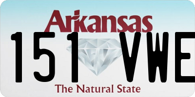 AR license plate 151VWE