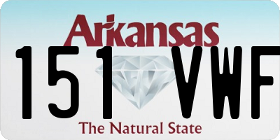 AR license plate 151VWF