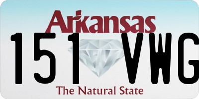 AR license plate 151VWG