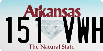 AR license plate 151VWH