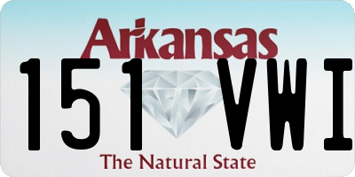 AR license plate 151VWI