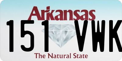 AR license plate 151VWK
