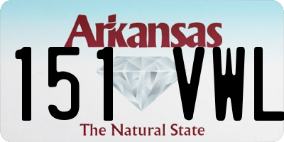 AR license plate 151VWL
