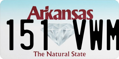 AR license plate 151VWM