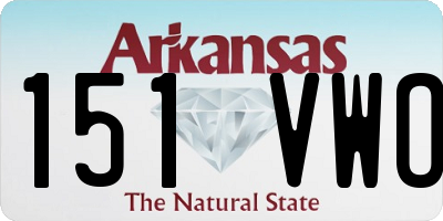 AR license plate 151VWO