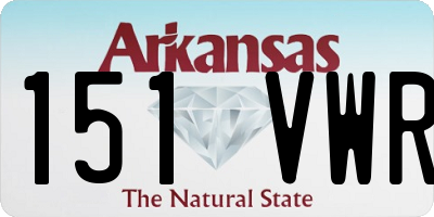 AR license plate 151VWR