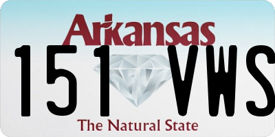 AR license plate 151VWS