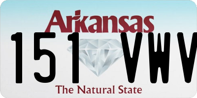 AR license plate 151VWV