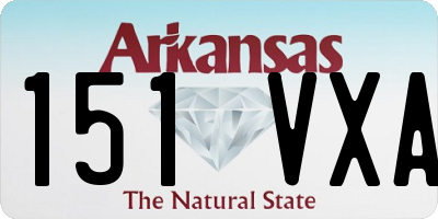 AR license plate 151VXA