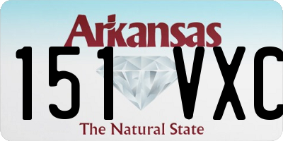 AR license plate 151VXC