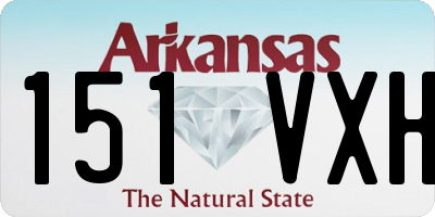 AR license plate 151VXH