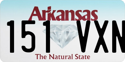 AR license plate 151VXN