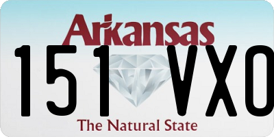 AR license plate 151VXO