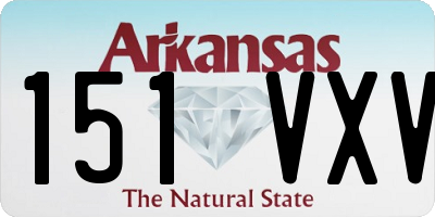 AR license plate 151VXV