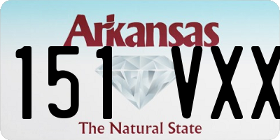 AR license plate 151VXX