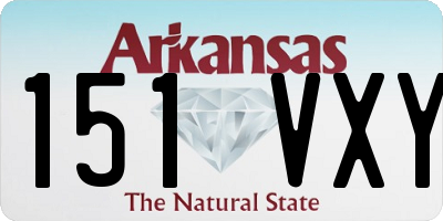 AR license plate 151VXY