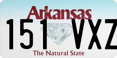 AR license plate 151VXZ