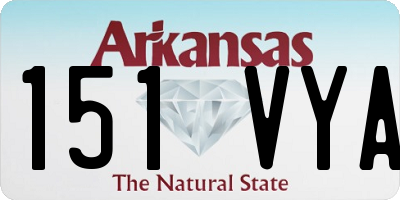 AR license plate 151VYA