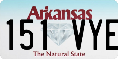 AR license plate 151VYE