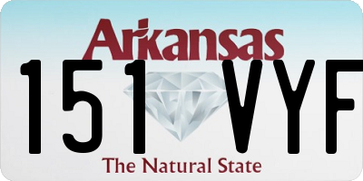 AR license plate 151VYF