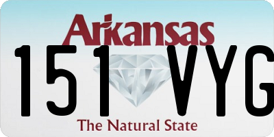 AR license plate 151VYG