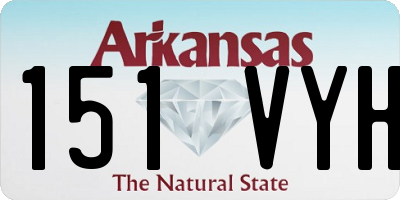 AR license plate 151VYH