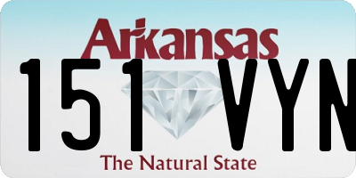 AR license plate 151VYN