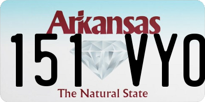 AR license plate 151VYO