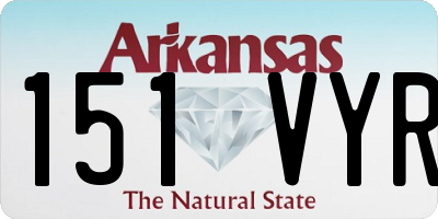 AR license plate 151VYR