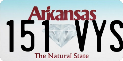 AR license plate 151VYS
