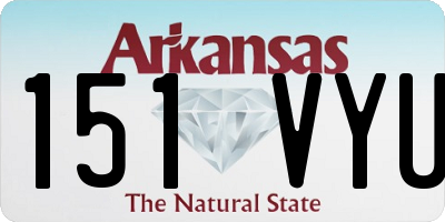 AR license plate 151VYU