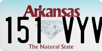 AR license plate 151VYV