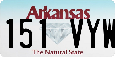 AR license plate 151VYW