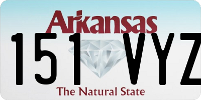 AR license plate 151VYZ
