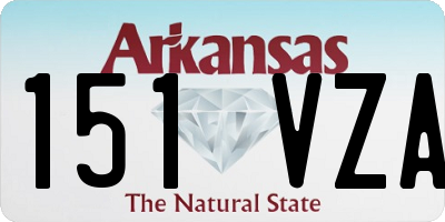 AR license plate 151VZA