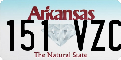 AR license plate 151VZC