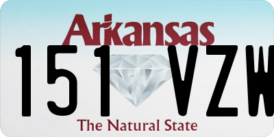 AR license plate 151VZW