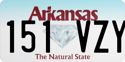 AR license plate 151VZY