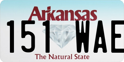 AR license plate 151WAE