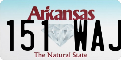 AR license plate 151WAJ
