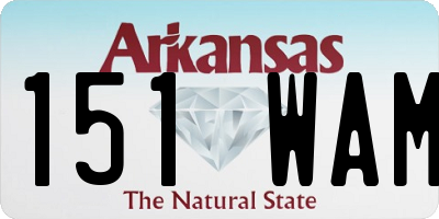 AR license plate 151WAM