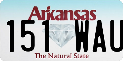 AR license plate 151WAU