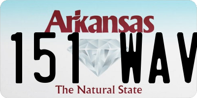AR license plate 151WAV