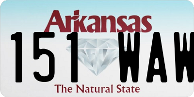AR license plate 151WAW