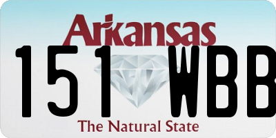 AR license plate 151WBB
