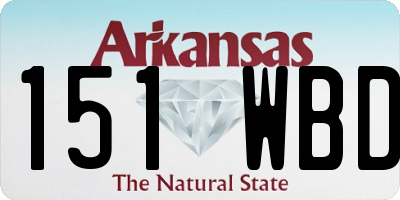 AR license plate 151WBD