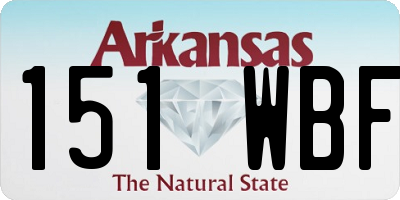 AR license plate 151WBF