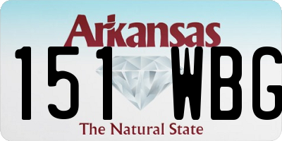AR license plate 151WBG