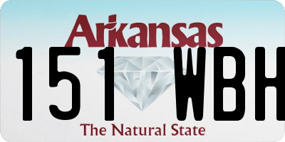 AR license plate 151WBH