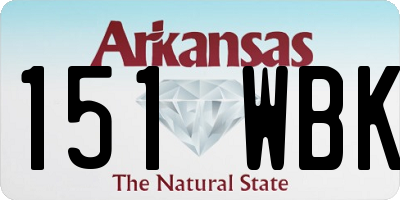AR license plate 151WBK